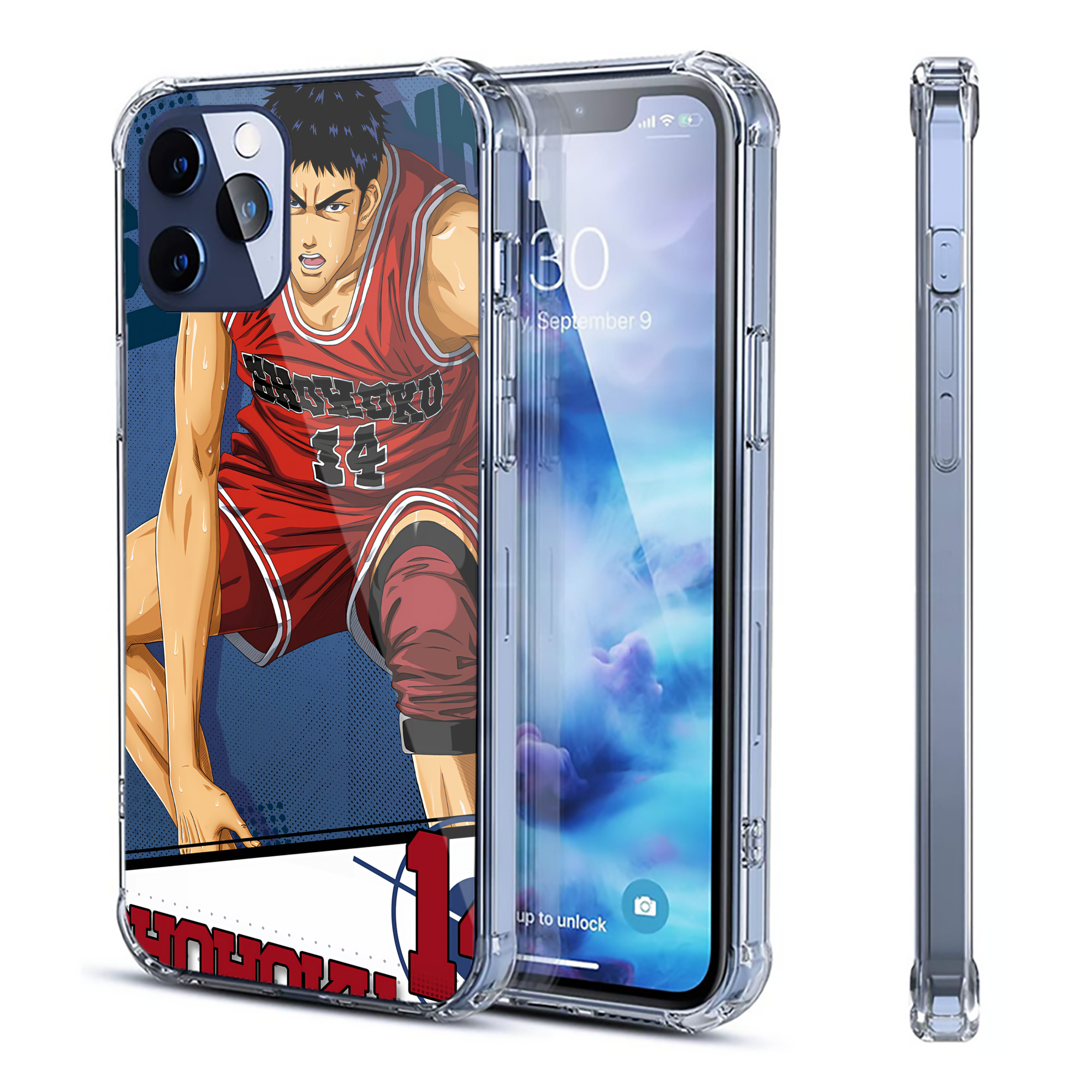 （画像用） SLAM DUNK／スラムダンク 【iPhone 12シリーズ対応】透明スマホケース（クリアソフトケース）